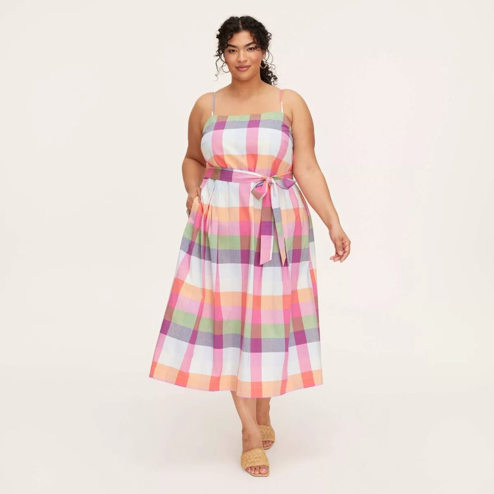 kate spade new york x Target L Colorful Plaid Women's Dress